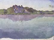 Ferdinand Hodler Thunersee mit Stockhornkette oil on canvas